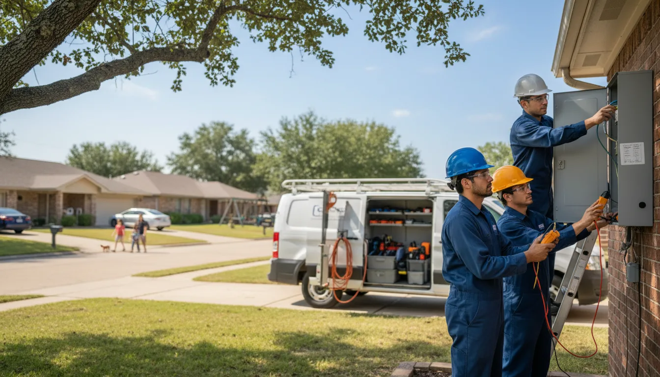 Certified electrician providing emergency electrical services in Chataignier, LA